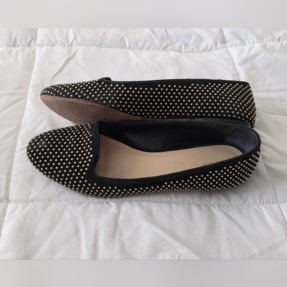 Loeffler Randall Black and Gold Studded Flats - Picture 4 of 6